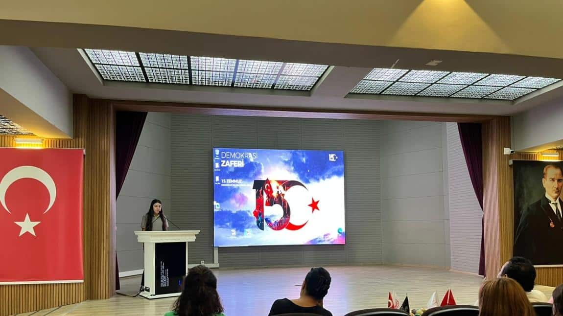 15 TEMMUZ DEMOKRASİ VE MİLLİ BİRLİK GÜNÜ ANMA PROGRAMIMIZ
